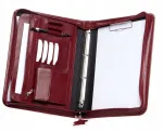 Odinė dokumentų dėklas Solome Lw07 A4, bordo spalvos