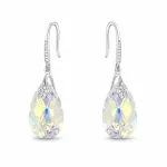 Diamond Sky Jewelry Sidabriniai auskarai moterims DiamondSky &bdquo;Baroque III (Aurora Borealis)&ldquo; su Swarovski kristalais