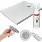 Radaway Doros F stačiakampis душеlio padėklas 120x80 cm žemas antibakterinis baltas economy