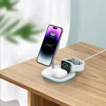 Techly Bevielis indukcinis įkroviklis Qi15w-a27 3in1 Magnetic Magsafe Wireless
