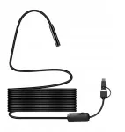 Usb endoskopinė kamera 5.5 mm usb c boroskopas atsparus vandeniui iki 10 m mink&scaron;tas kabelis