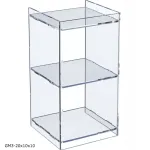 Vitrina 20x10x10cm i&scaron; plexi, skirta parodai, ekspozitorius mineralų kolekcijai