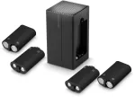 Žaidimų valdiklių baterijų įkroviklis - Speedlink JUIZZ USB dvigubas įkroviklis SL-260003-BK, 4 &times; 1 000 mAh, USB-A Į USB-C, Juodas