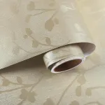 Varypaper lipnus tapetas lapai smėlio spalvos 40 cm x 200 cm lipni plėvelė ra&scaron;tu gėlės vintažinis dekoratyvinis filmas baldų plėvelė lipnus fototapetas svetainės miegamojo siena
