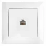 Toolight Rj45 Lizdas Su Rėmeliu Oste Jnh010-s Baltas