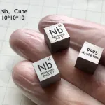 Horlirty elemento kubas 10x10mm gryno tankio kobalto nikelio vario cinko niobio molibdeno alavo volframo bismuto &scaron;vino stibio titano geležies (1 niobio kubas)