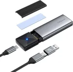 Gigimundo m.2 nvme sata korpuso adapteris aliumininis, įrankių nereikalaujantis 10 gbps ssd korpusas usb 3.2 gen 2, skirtas 2230/2242/2260/2280 nvme/ngff ssd i&scaron; m-key/m+b key su 10g usb c į c/a kabeliu, pilkas