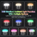 Romon Led kempingo lempa, 3600 Mah baterija, Rgb spalvas keičiantis kempingo žibintas su Usb C įkrovimu, tolygus pritemdymas, įkraunama kempingo lempa elektros energijos tiekimo sutrikimams, žygiams, kempingui, avariniams atvejams