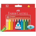 Va&scaron;kinės kreidelės Faber-Castell, tribriaunės, 12 spalvų