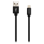 CANYON kabelis MFI-3 Lightning 12W 1m Juodas