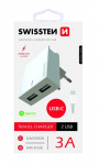 Swissten įkroviklis 2x USB-A 3 A (22043000)