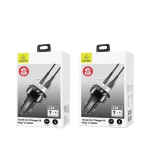 Automobilinis įkroviklis (2xUSB) su Lightning laidu, USAMS, 2.1A, juodas