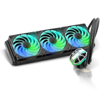 Sapphire Nitro+ S360-A All-in-One Liquid Cooler, ARGB, juodos spalvos - 360 mm