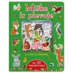 KNYGA Mi&scaron;ke ir pievoje. Su 20 magnetukų. 3-4 metų vaikams