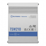 &Scaron;akotuvas Teltonika | Switch | TSW210 | Unmanaged | Wall mountable | 1 Gbps (RJ-45) jungtys quantity 8 | 10 Gbps (RJ-45) jungtys quantity | SFP jungtys quantity 2 | SFP+ jungtys quantity | Combo jungtys quantity | PoE+ jungtys quantity | Passive PoE  ...
