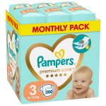 Sauskelnės Pampers Premium Care Tape, 3 dydis, 6&ndash;10 kg, 200 vnt.