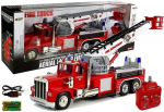 Lean Toys Gaisrinės ma&scaron;ina su nuotoliniu valdymu ir i&scaron;traukiama kopėčia, 60 cm, 1:18