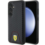 Samsung Galaxy S24 Ferrari dėklas Carbon Stitched Bottom (FEHCS24SN3PUK) juodos spalvos