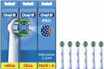 Dantų &scaron;epetėlis Braun Oral-B EB20-6 Precision Clean Pro Dantų &Scaron;epetėlio Galvutės, 6 Vnt.