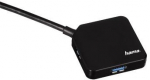 HAMA USB 3.0 Hub 1:4 bus powered juodas