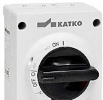 Mto Electric As &bdquo;Katko&ldquo; saugos jungiklis 4P - 16A ABS pilkas/juodas