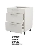 Extom Pastatoma spintelė su stalčiais Sidabrinis D3 80