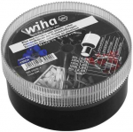 Antgaliai su plastikine mova &scaron;erdies uždarymui, komplektas (0.25-2.50mm, 400 vnt.) WIHA