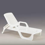 Bica &Scaron;ezlongas nuo saulės Zanzibaras baltas