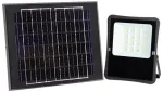 16W LED prožektorius su saulės baterija, juodas, 6000K