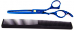 Blue Fox Mėlyna Rose Mėlyna Hairdressing Thinners, Case and Accessories