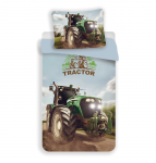 Patalynė su mikrofibry 140x200 Traktor žalia poszewka 70x90