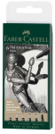 Faber Castell - 6 pitų dailininko ra&scaron;iklis, teptukas - Juodas (167154)