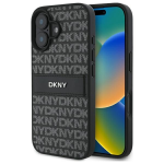 DKNY DKHCP16SPRTHSLK Apple iPhone 16 6.1" dėklas telefonui juodos spalvos Texture Pattern Tonal Stripe