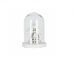 Kalėdinis Namelis LED Stikle &ndash; Baltas