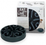 Eat Slow Live Longer Eat Slow lėto valgymo dubenėlis, pilkas, 20 cm
