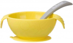 B.BOX BB00473 Silikoninis dubuo su siurbtuku ir &scaron;auk&scaron;tu Lemon Sherbet