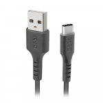 SBS TECABLETYC1KPOS USB-A - USB-C kabelis 1m - juodos spalvos