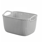 Lumarko Curver Krep&scaron;elis Knit S stačiakampis 8L 30x22x17cm &scaron;viesiai pilkas