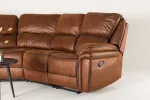 Venture Design Atlenkiamas kampinis sofa &bdquo;Saranda&ldquo;, 169x98 cm, ruda