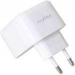 Tinklo įkroviklis PD 35W 2x USB-C Maxximus Thunder baltos spalvos