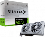 Vaizdo plok&scaron;tė MSI GeForce RTX 5070 12G VENTUS 2X OC Baltas | NVIDIA | 12 GB | GeForce RTX 5070 | GDDR7 | HDMI jungtys kiekis 1 | PCI Express Gen 5