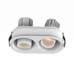 2x10W LED įleidžiamas &scaron;viestuvas, baltas, 3000K, IP44, S175