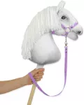Super Hobby Horse Hobio arklio pavadis i&scaron; juostinio diržo &ndash; violetinis