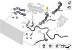 BMW F07 F10 F11 F01 Vėsinimo &Scaron;launis Originalus 17127800099