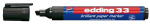 Edding 33, 1 vnt., Balta, 1 mm, 5 mm, 138 mm, 20 mm
