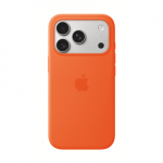 Apple iPhone 17 Pro Silikoninis dėklas with MagSafe &ndash; Oranžinis