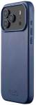 Mujjo iPhone 17 Pro Max Odinis dėklas - Durable and Luxurious Protection with Danish Calfskin and Seamless MagSafe, Monaco Mėlyna