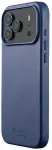 Mujjo iPhone 17 Pro Max Odinis dėklas - Durable and Luxurious Protection with Danish Calfskin and Seamless MagSafe, Monaco Mėlyna