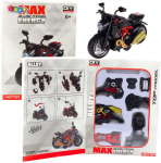 Lean Toys Motociklo modelis 1:14 raudonas