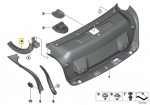 Bmw G20 3 Trim Cover Hinge Trunk Lid Kairysis Originalus 51497430623